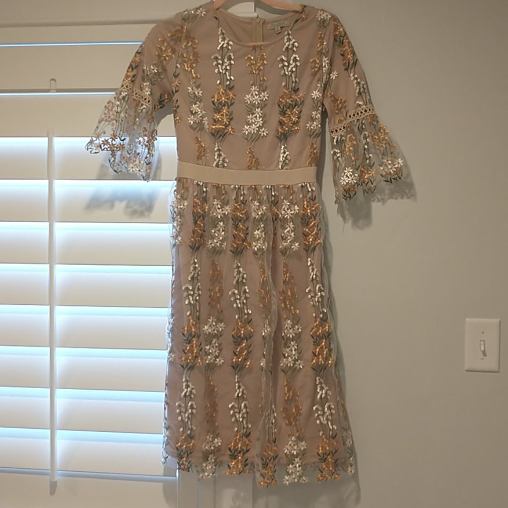 Beautiful midi flower dress